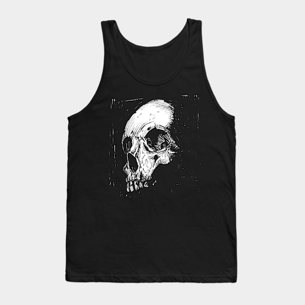 Skull #1666 Tank Top by DarkArtiste